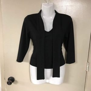 Heavenly brand size medium black blouse